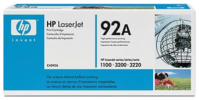 HP 92A LaserJet Cartus Toner Negru (C4092A) pentru HP LaserJet 1100 series, 1100, 3200 AIO&nbsp;big picture