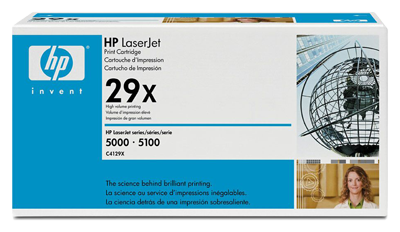 HP 29X LaserJet Cartus Toner Negru (C4129X) pentru HP LaserJet 5000, 5100, 8150 series&nbsp;big picture