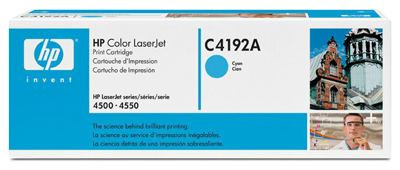 HP C4192A Color LaserJet Cartus Toner Cyan pentru HP Color LaserJet 4500, 4550 Printer Series&nbsp;big picture