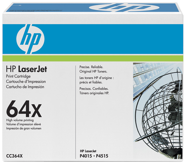 HP 64X Cartus Toner LaserJet Negru (CC364X) pentru imprimante din seriile HP LaserJet P4015, P4515&nbsp;big picture