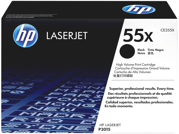 <b>HP 55X Cartus Toner LaserJet Negru (CE255X) pentru seria de imprimante HP LaserJet Enterprise P3015, P3015d, P3015dn, P3015x ;</b>&nbsp;big picture