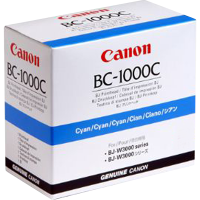Canon BC-1000C Cap Imprimare Cyan (0931A001AA) pentru Canon BJ-W3000 si BJ-W3500 &nbsp;big picture
