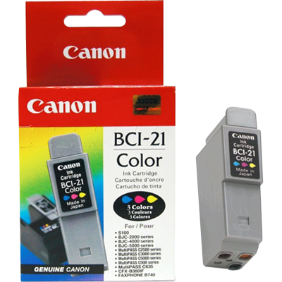 Canon BCI-21 Cartus Cerneala Color (0955A003AA) - Cyan/Magenta/Yellow 5 ml each &nbsp;big picture