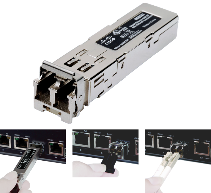 Cisco MGBSX1 1000BASESX SFP transceiver, for multimode fiber, 850 nm