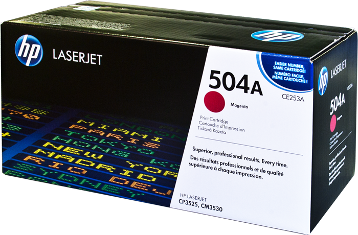 HP 504A Magenta LaserJet Toner Cartridge (CE253A) f