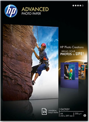 HP Q5456A Hartie HP Foto Advanced Lucioasa, InkJet, A4, 25 coli, 250g/m�; &nbsp;big picture