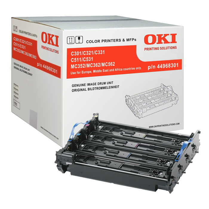 OKI Image Drum Unit 30K (44968301) for OKI C301,,C321, C331, C511, C53