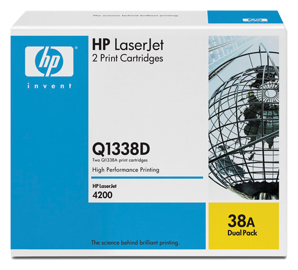 HP 38A LaserJet Cartus Toner Negru (pachet dublu) (Q1338D) pentru HP LaserJet 4200 Printer Series&nbsp;big picture