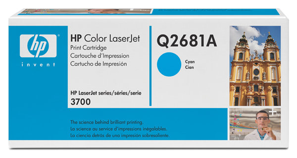 HP 311A LaserJet Cartus Toner Cyan (Q2681A) pentru HP Color LaserJet 3700 Printer Series&nbsp;big picture