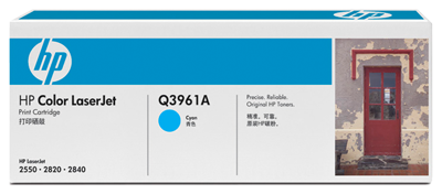 HP 122A LaserJet Cartus Toner Cyan(Q3961A) pentru HP Color LaserJet 2550, 2820, 2830, 2840 Printer Series&nbsp;big picture