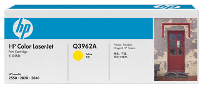HP 122A LaserJet Cartus Toner Galben (Q3962A) pentru HP Color LaserJet 2550, 2820, 2830, 2840 Printer Series&nbsp;big picture