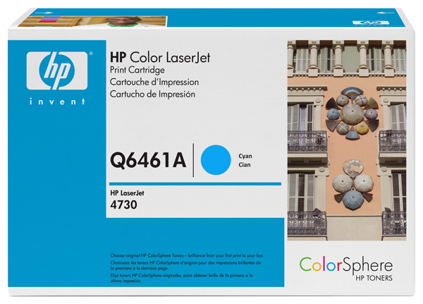 HP 644A Color LaserJet Cartus Toner Cyan (Q6461A) pentru HP Color LaserJet 4730 MFP, CM4730 Printer Series&nbsp;big picture