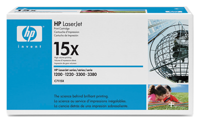 HP 15X LaserJet Cartus Toner Negru (C7115X) pentru HP LaserJet 1000, 1200, 3300 Printer Series&nbsp;big picture