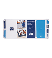 HP 80 Cyan Printhead and Cleaner (C4821A)&nbsp;small picture similar products