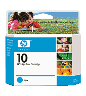 HP 10 Cyan Ink Cartridge (C4841A) - 28 ml&nbsp;small picture similar products