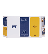HP 80 Galben Ink Cartridge (C4873A) - 175ml&nbsp;small picture similar products