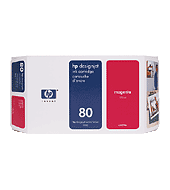 HP 80 Magenta Ink Cartridge (C4874A) - 175ml&nbsp;small picture similar products