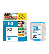 HP 82 Cyan Ink Cartridge (C4911A) - 69ml&nbsp;big picture